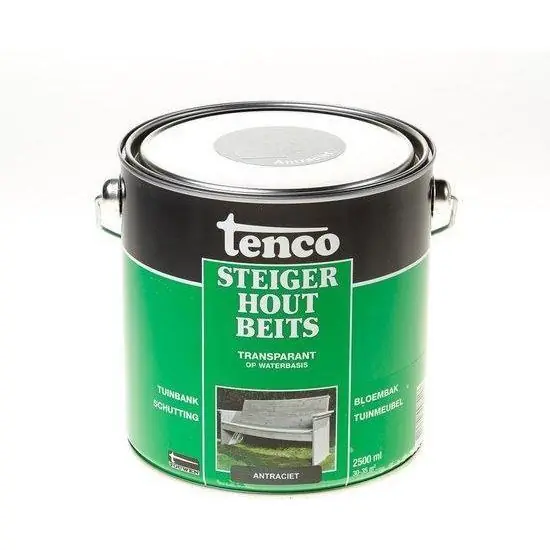 Tenco Steigerhoutbeits antraciet 2,5 liter