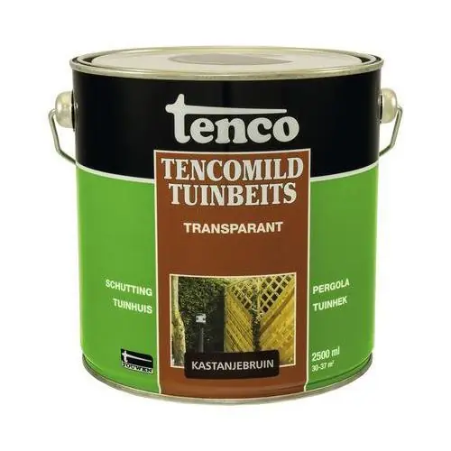 Tenco Mild tuinbeits transparant 2,5 liter kastanje bruin
