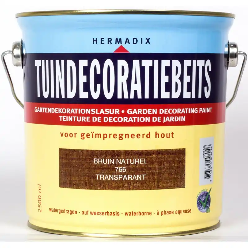 Hermadix tuindecoratiebeits 766 bruin naturel 2,5 liter