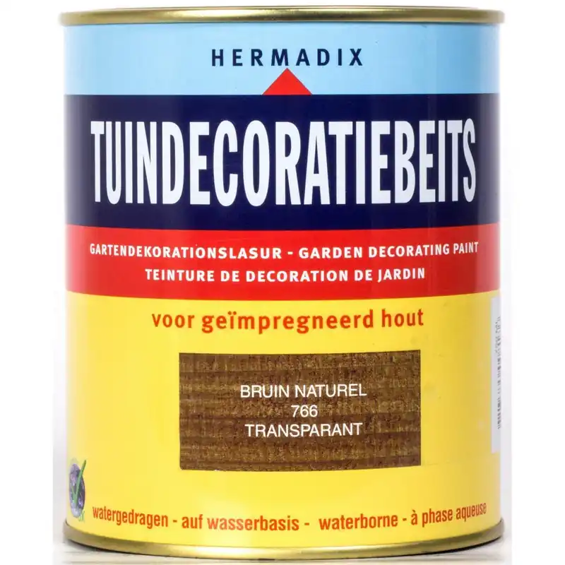 Hermadix tuindecoratiebeits 766 bruin naturel 750 ml