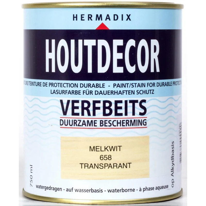 Hermadix houtdecor 658 melkwit 750 ml