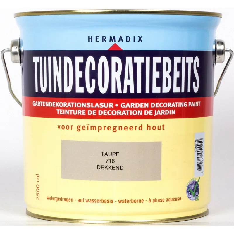Hermadix tuindecoratiebeits 716 taupe 2,5 liter