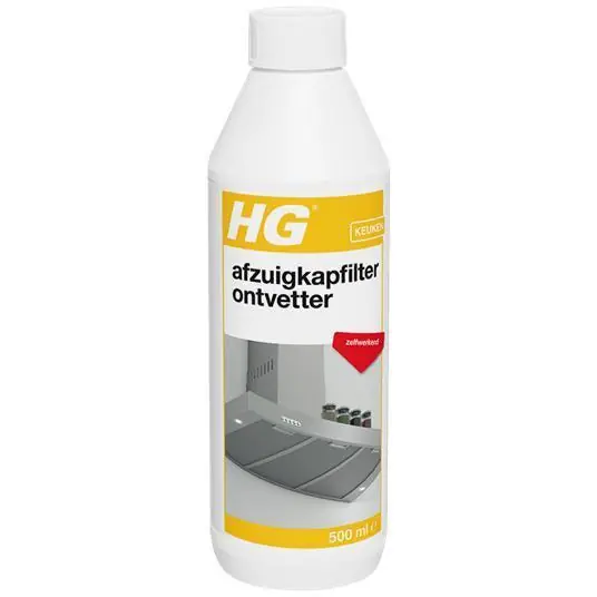 HG afzuigkapfilter ontvetter 500 ml.