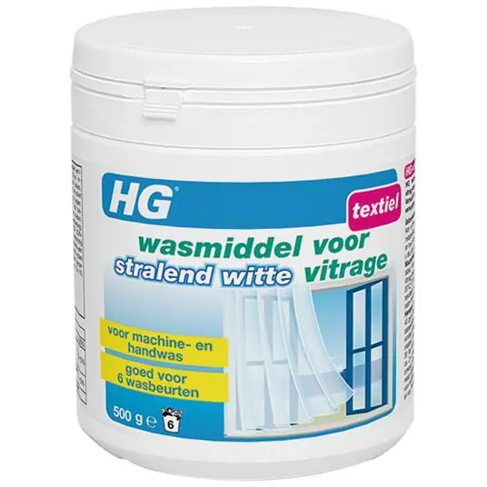 HG wasmiddel voor stralend witte vitrage 500 gr.