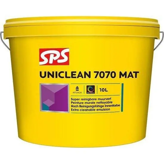 SPS Uniclean muurverf 7070 mat wit P binnen 10l