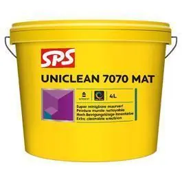 SPS Uniclean muurverf 7070 mat wit P binnen 4l
