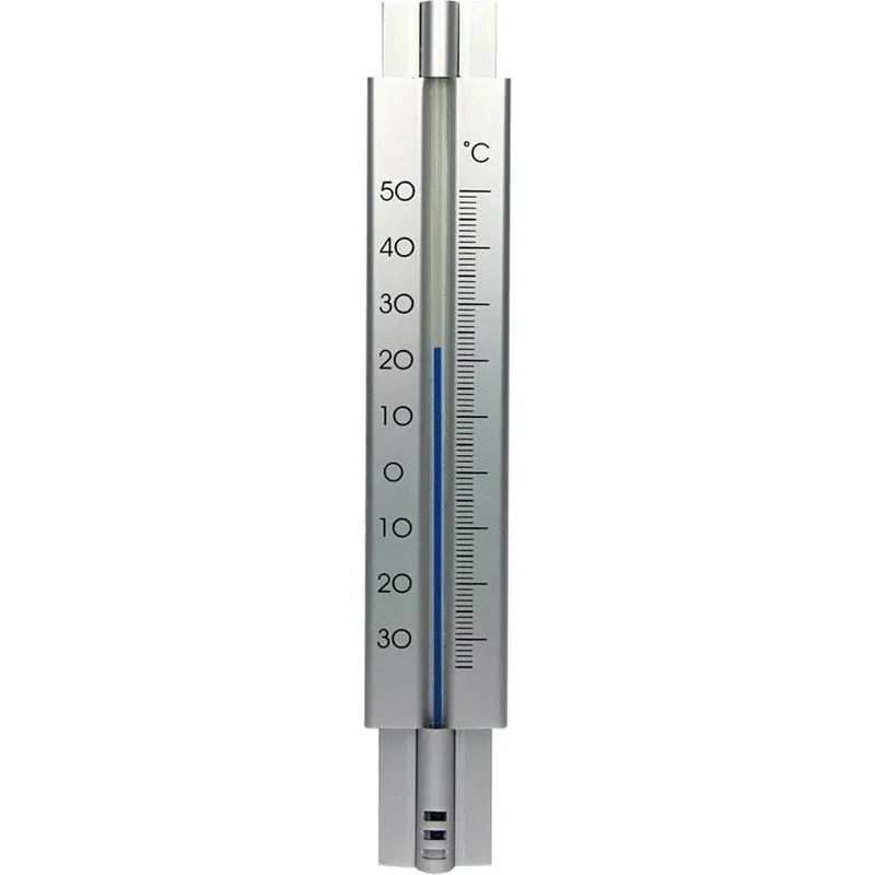 Thermometer metaal design 29 cm.