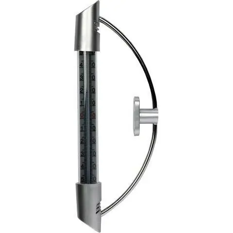 Raamthermometer metallook 23 cm.