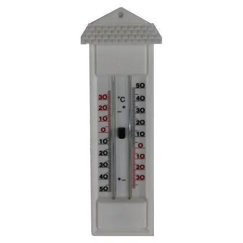 Buitenthermometer wit min/max
