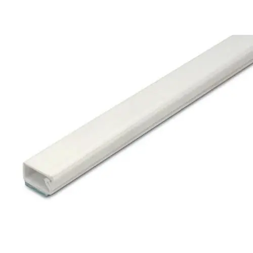 plakstrip 15x10 mm. lengte 2 mtr. wit