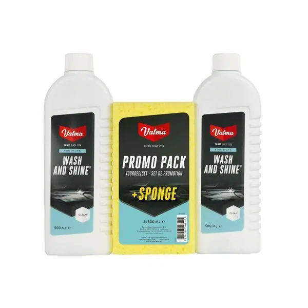 Valma Wash and Shine + spons 2x500ml
