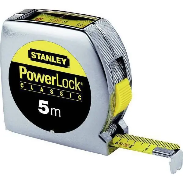 Stanley Powerlock rolbandmaat boveninkijkvenster 5m 19mm