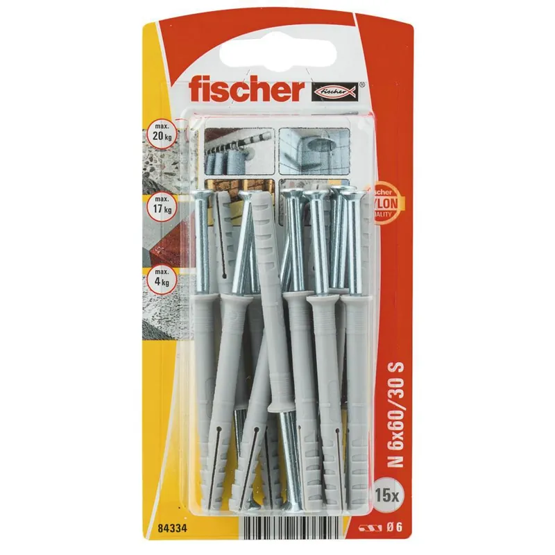 fischer nagelplug N 6x60/30 S