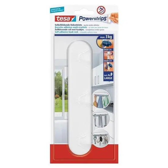 Tesa Powerstrips hakenrek wit