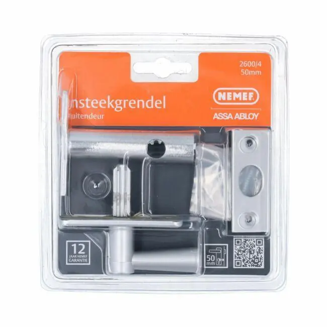 Nemef insteekgrendel serie 2600, aluminium F1 50 mm