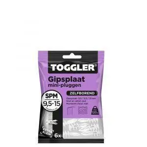 Toggler gipsplaat plug SPM Mini 6 stuks