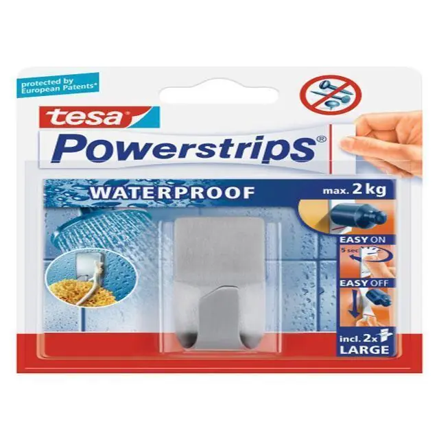 Tesa Powerstrips haak waterproof wit