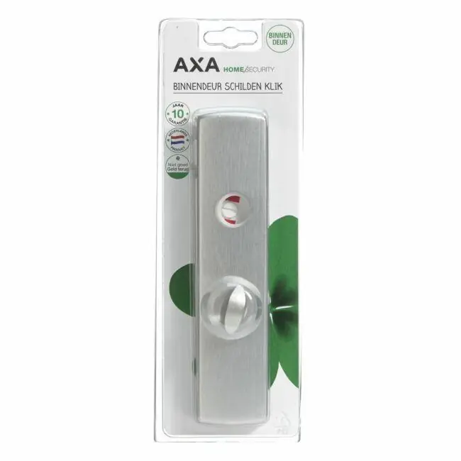Axa wc schild 63/8, klik 200 x 45 mm aluminium f1