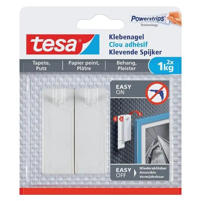 Tesa klevende spijker behang & pleister 1 kg