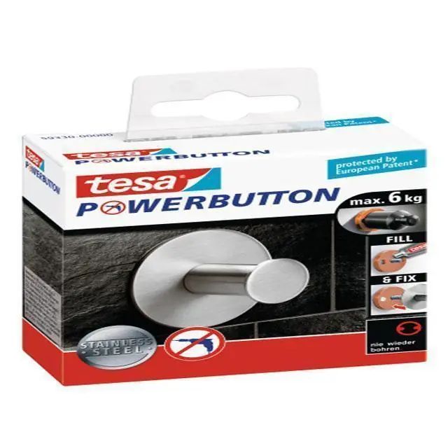 Tesa Powerstrips haken large Trendy wit