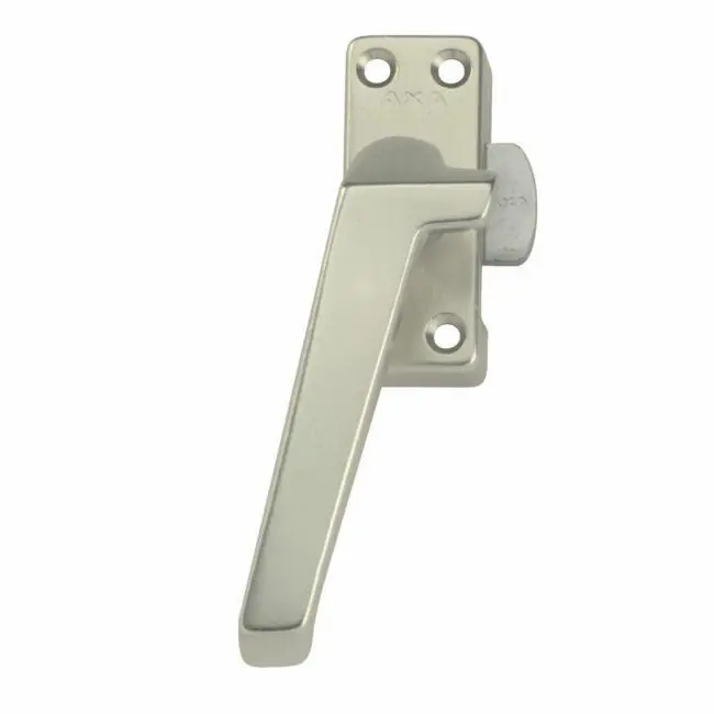 Axa raamsluiting plat model met nok, links, type 3302 74 x 30 mm aluminium f2