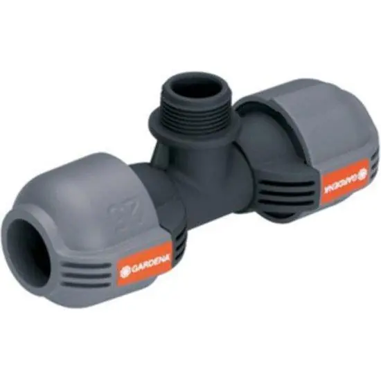 Gardena T-stuk 25mm x 3/4" buitendraad