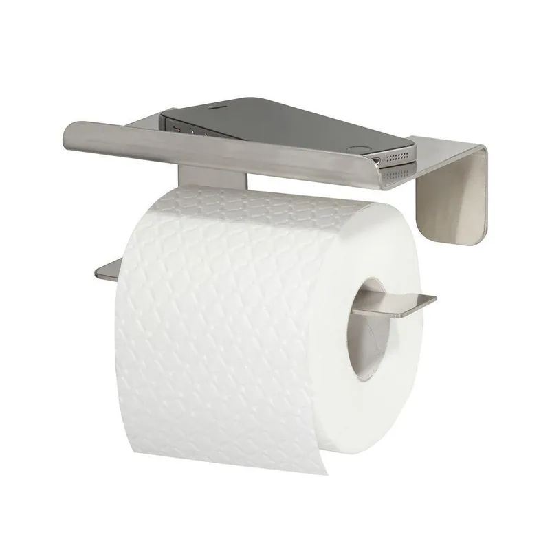 Tiger toiletrolhouder planchet Colar geborsteld RVS