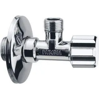 Raminex hoekstopkraan 1/2"x3/8" chroom