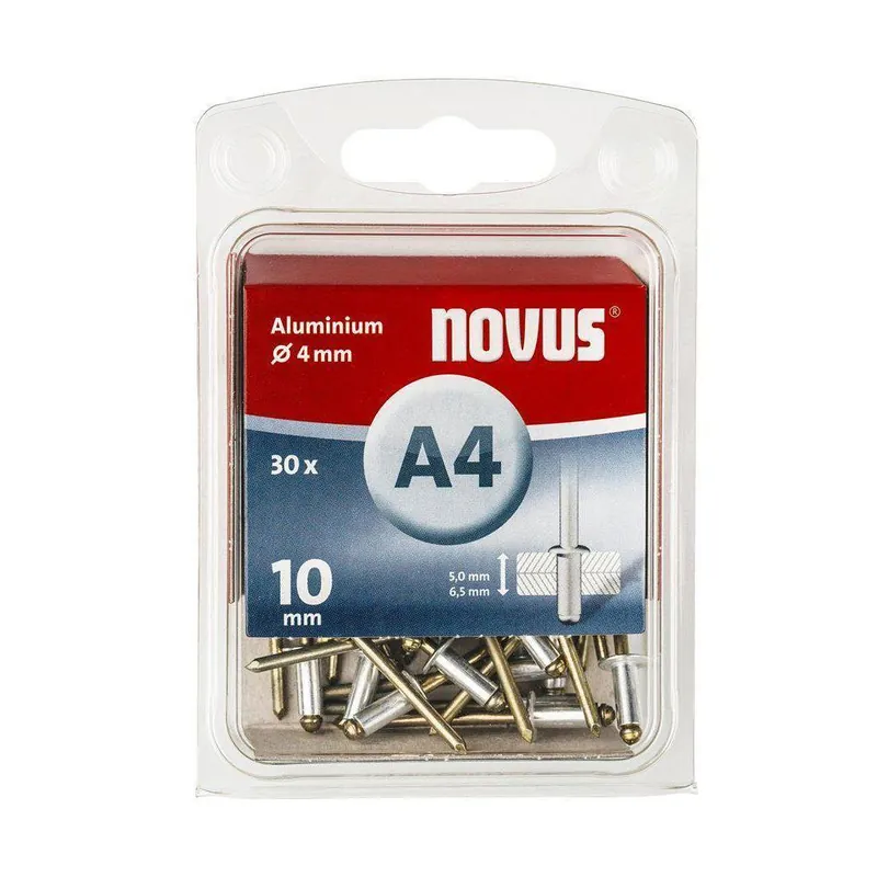 Novus blindklinknagel A4 X 10mm alu SB (30 stuks)