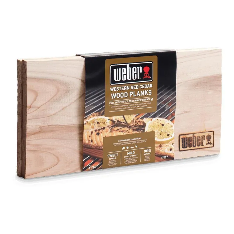 Weber Cederhouten rookplank klein