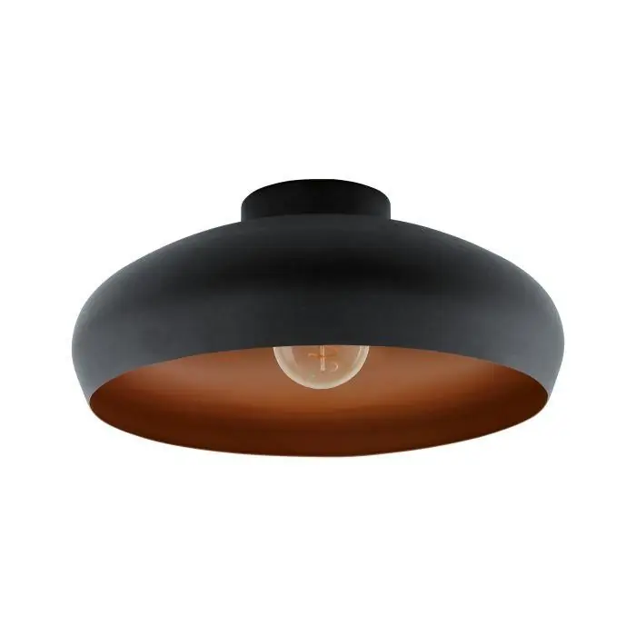 Eglo Mogano plafonniere 40cm zwart/koper