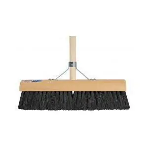 Zaalveger zwart incl. steel 40 cm.