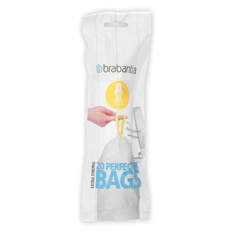 Brabantia PerfectFit afvalzakken Code A 3 ltr. 20 st.
