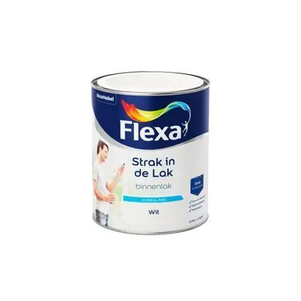 Flexa Strak in de Lak zijdeglans binnenlak wit 750ml