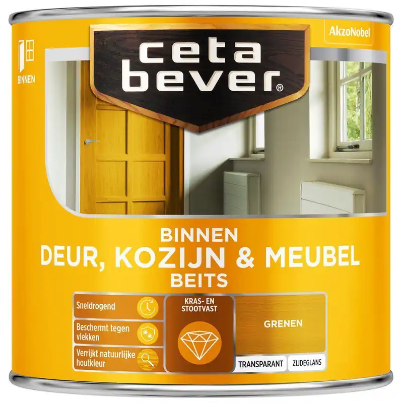 Ceta Bever Deur & Kozijn binnenbeits transparant 0177 grene 250 ml.