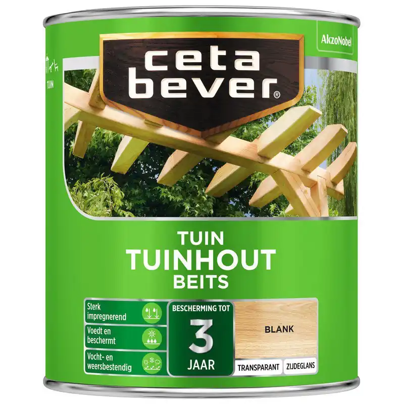 Ceta Bever tuinhoutbeits transparant 003 blank 750 ml.