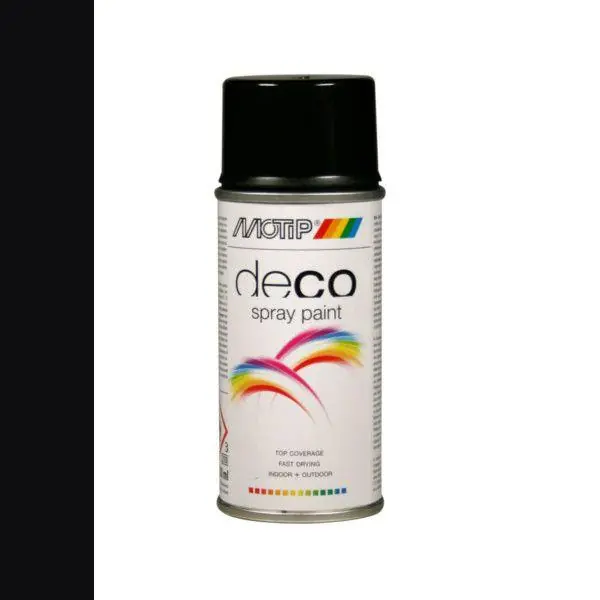 MoTip colors hoogglans RAL9005 diepzwart 150 ml.