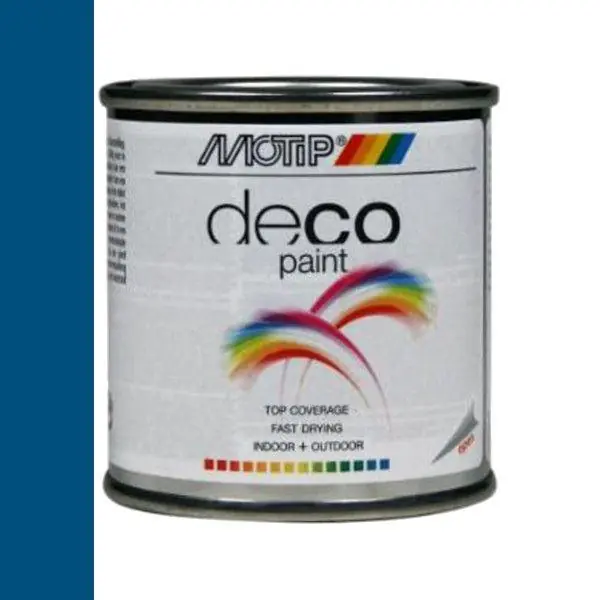 MoTip Deco hoogglans RAL5010 enzian blauw 100ml