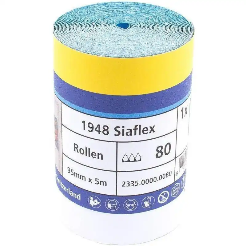Sia siaflex schuurpapier op rol P80 95mmx5 meter