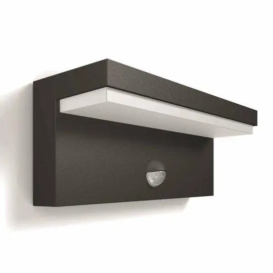 Wandlamp Philips Bustan antraciet 2x4.5