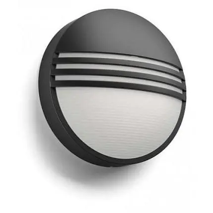 Philips wandlamp Yarrow zwart