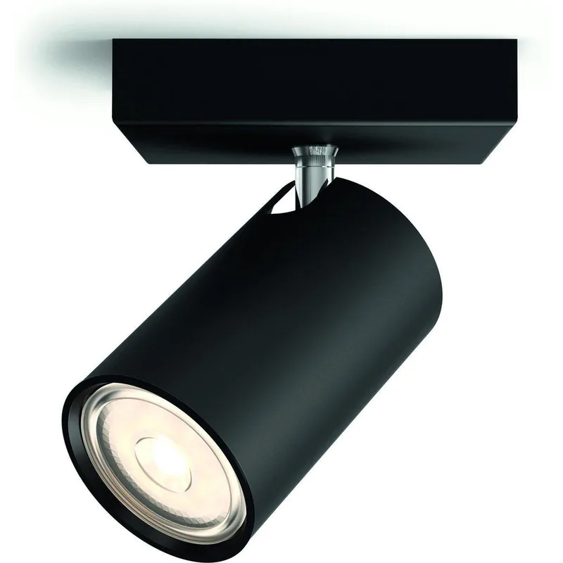 Opbouwspot Philips Kosipo zwart 1xnw 230V