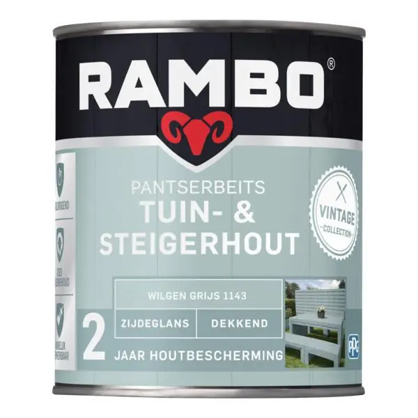 Rambo pantserbeits tuin&steigerhout zg dekkend w.grijs 1143 750 ml.