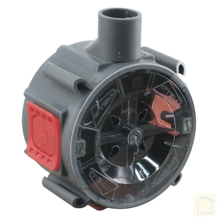 Attema inbouwdoos U40 klemvast Ø5/8" grijs