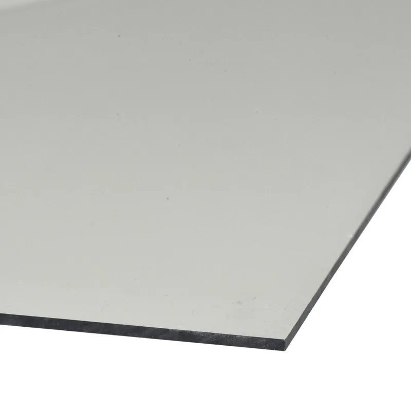 Kunststofglas glashelder 4 mm. 100x100 cm.
