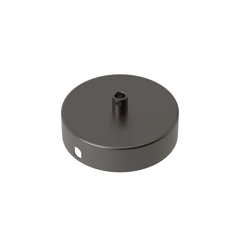 CALEX metalen plafondplaat 100mm 1 gat, matt pearl black