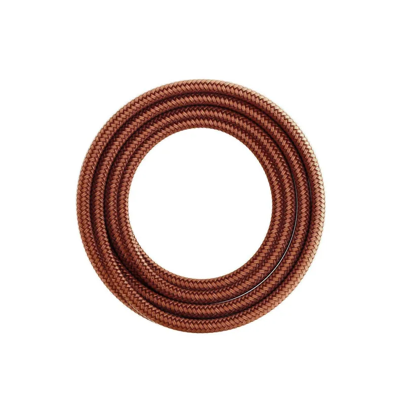 CALEX textiel omwikkelde kabel 2x0,75qmm 3 mtr. metallic brown, max.250V-60W