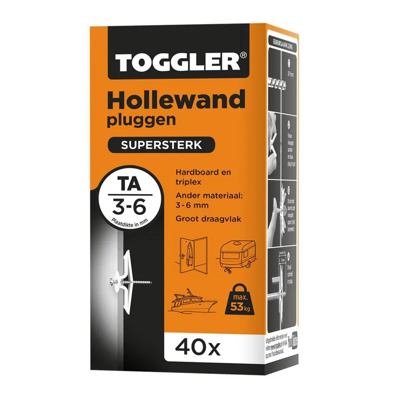 Toggler hollewand plug TA (40 st.)