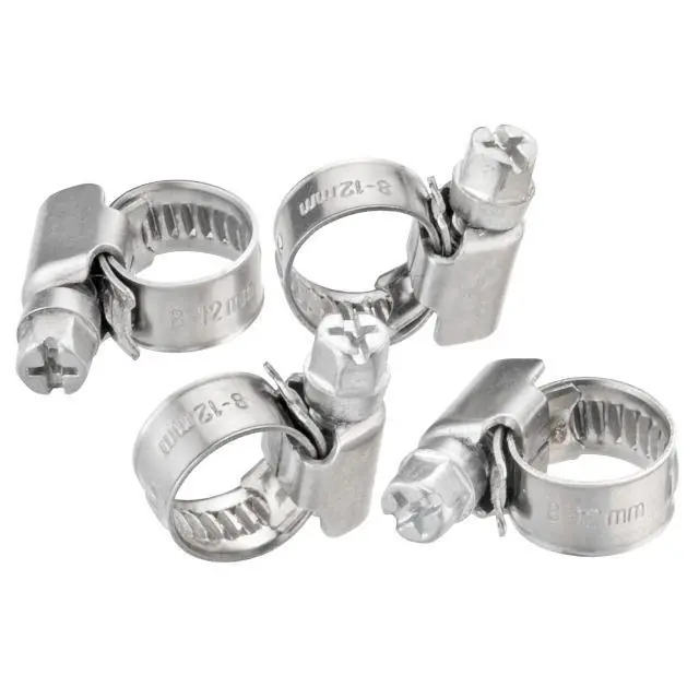 Cornat slangklem 8-12mm 1/4" RVS - 4 stuks
