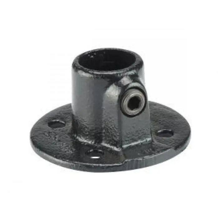 Maclean koppelstuk zwart 28 mm voetplaat rond